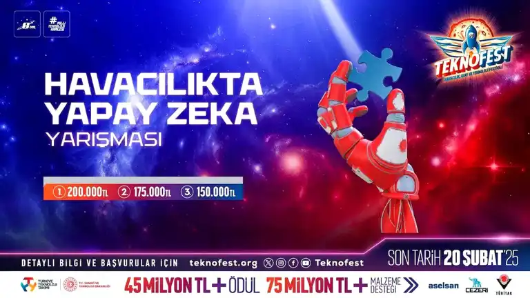 Havacılıkta Yapay Zeka Yarışması: 200 Bin TL Ödül Bekliyor! Havacılıkta Yapay Zeka Yarışması: 200 Bin TL Ödül Bekliyor!